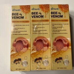 Bee Venom - Wart & Mole Cream Exp 7/2027 New THREE 2.12 oz Bottles - New Sealed